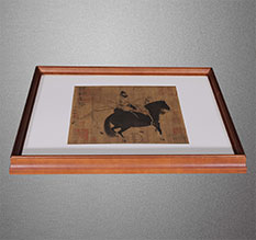 红古书画装裱配框服务案例